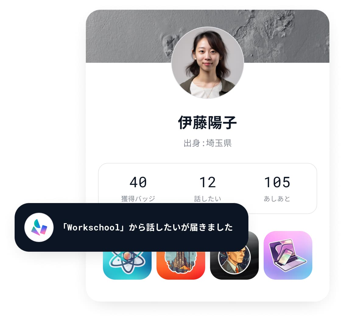 求職者プロフィールのイメージ